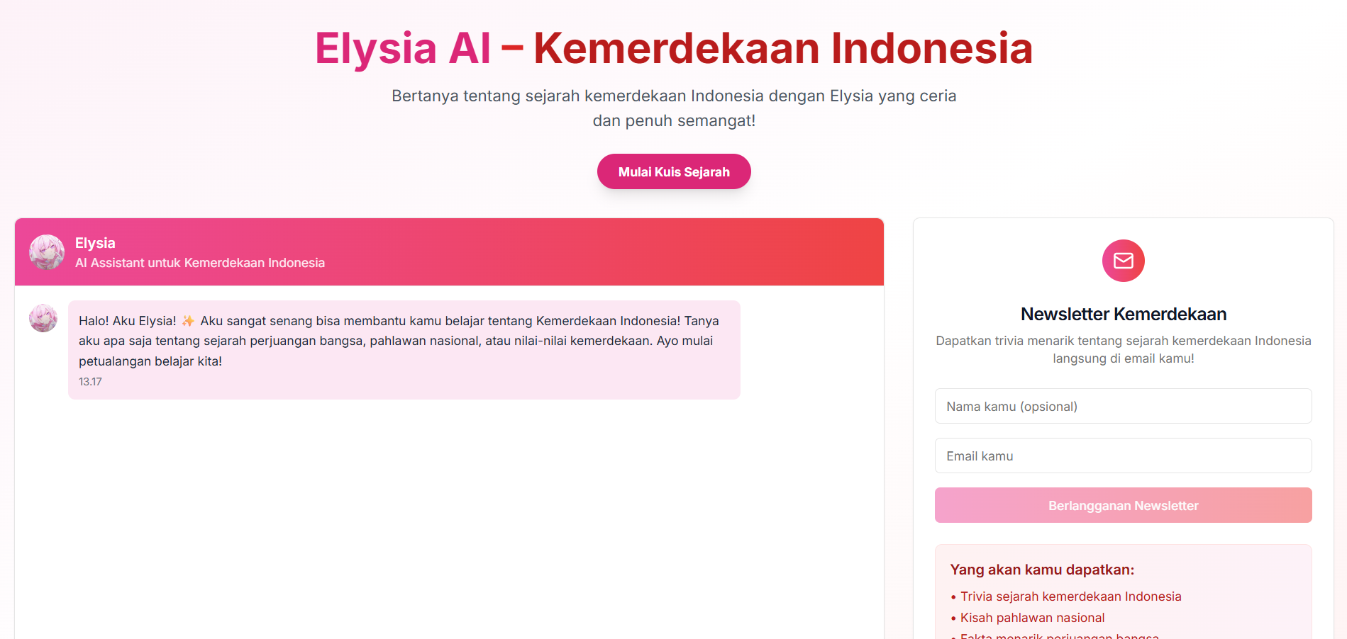 Elysia AI Kemerdekaan Indonesia